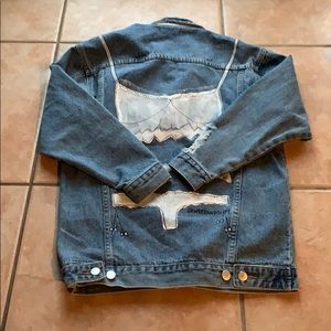 Blue Distressed Jean Jacket